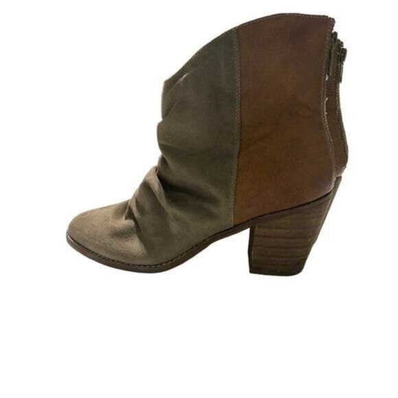 Altard State Women's Ankle Boots Two Tone Suede Leather Brown Size 10 - Picture 3 of 6